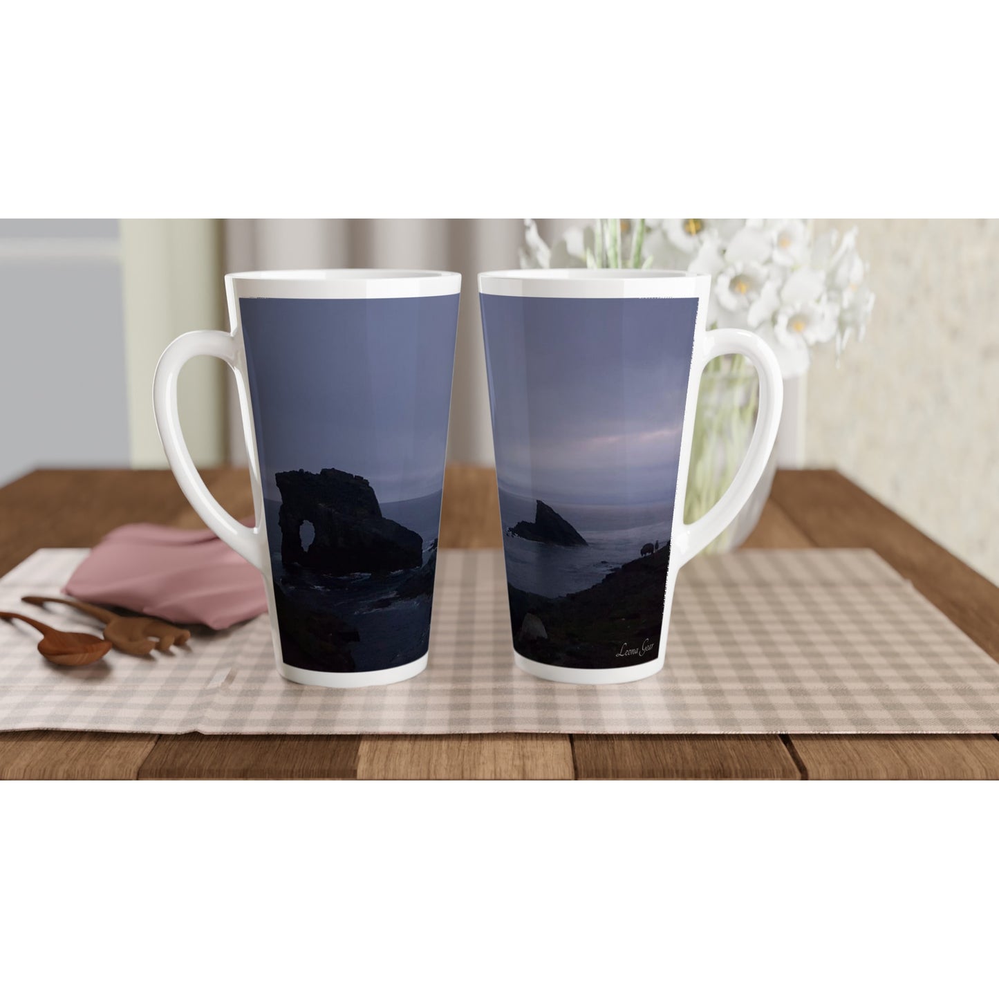Gaada Stack in Simmir Dim Latte 17oz Ceramic Mug
