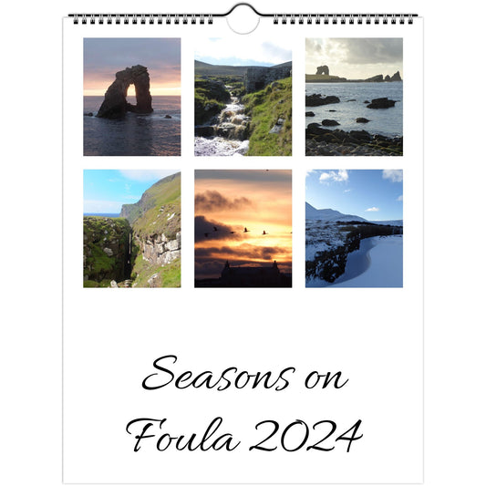 Wall calendars (US & CA) Seasons on Foula 2024