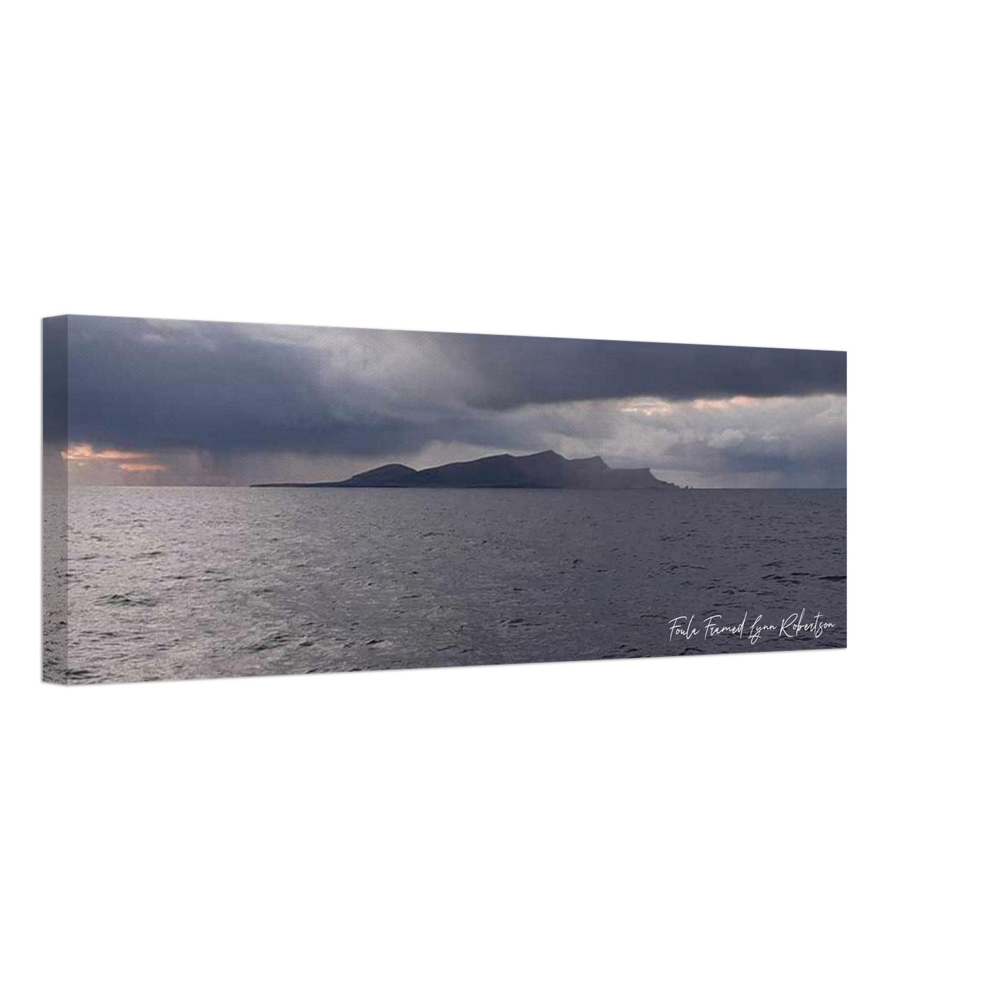 Canvas 8" x 24" Atmospheric Foula Horizon