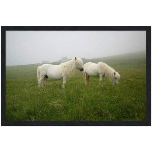 Misty Days Wooden Framed Print 12" x 18"